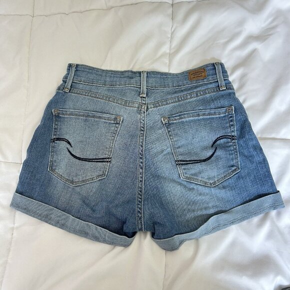 Signature by Levi Strauss Womens High Rise Modern Denim Shorts Stretch - Picture 6 of 6